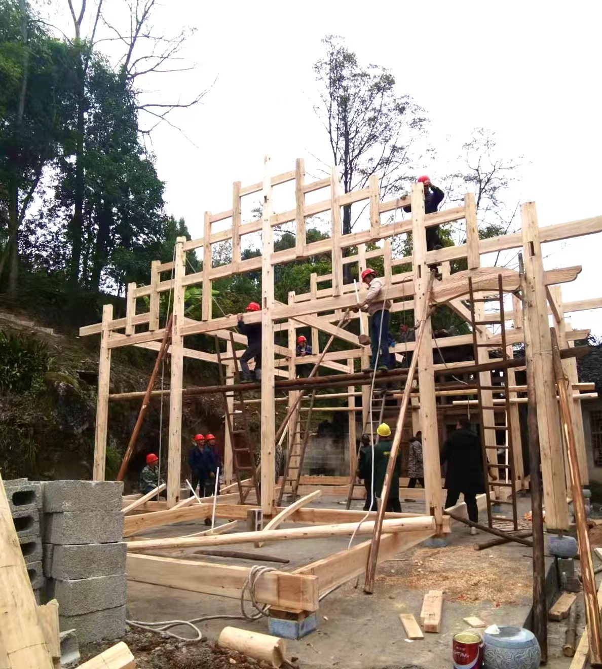 溆浦湘楚木作古建工程有限公司,土家吊腳樓,侗鄉鼓樓,侗鄉風雨樓哪里好